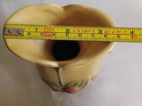 Hull Pottery USA Matching Pair Floral Vases Vintage Collectible Faint Crazing - Picture 21 of 24