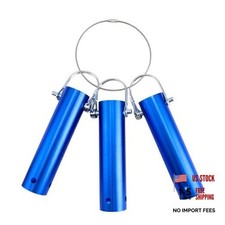 Pool Equipment Holder Set, 3-Pack with Stainless Steel Loop, Aluminum Storage