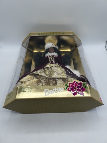 Barbie Mattel Happy Holidays 1996 (Afroamericana) Edizione Speciale NOS in Scatola - Foto 9 di 24