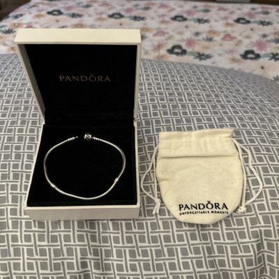 Pandora Sterling Silber Bettelarmband mit Box und Etui