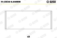 Glyco 71-3930 0.50Mm Pleuellager