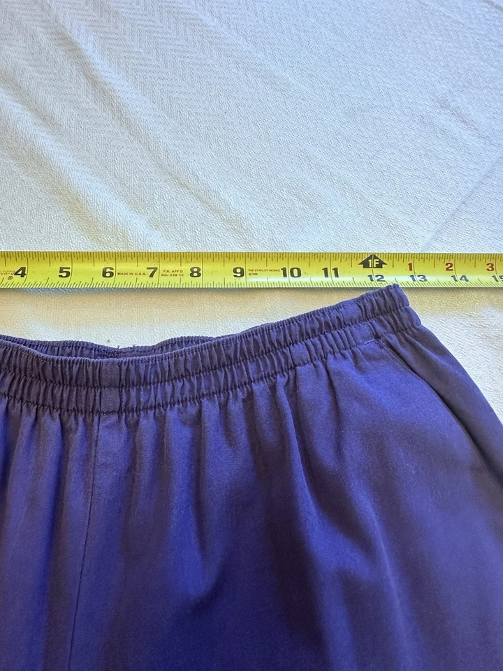 Pantalones Médicos Cherokee Workwear Para Mujer Damas Púrpura Cintura Elástica Poliéster/Algodón Pequeños Foto 4 de 4