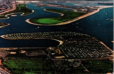 San Diego, CA De Anza Mobile Home & Trailer Park Harbor Postcard O842
