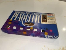 Vintage 1964 Plaquette Rooster Mosaic Wall Panel by Number Kit No. 317 NIB