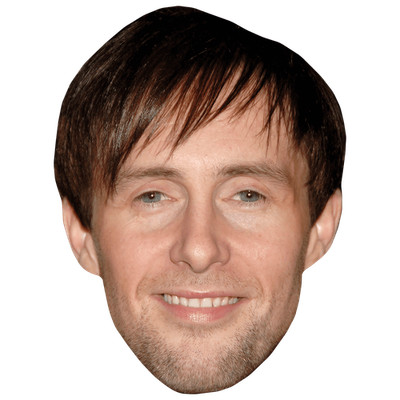 Ian 'H' Watkins (braune Haare) Promi Maske, flaches Kartengesicht, Kostüm Maske