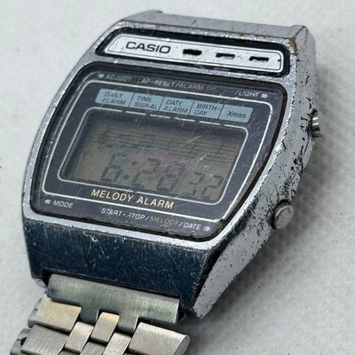 Casio Melody Alarm Watch M-1230 Vintage Module 82 Japanese Made