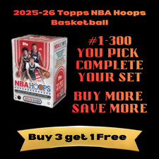 2025-26 Topps NBA Hoops Basketball Singles You Pick Complete your Set # 1 - 300