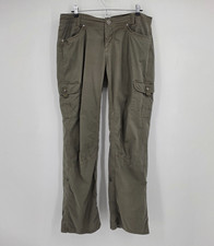 Kuhl Splash Cargo Roll Up Pants Women's Size 12 Olive Green Convertible Hiking