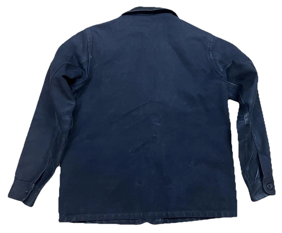 Chaqueta de Trabajo 3sixteen Negra Para Hombre Talla Pequeña Abrigo de Granero Bolsillos de Lona Foto 4 de 4