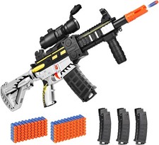 Realistic Toy Guns Dart Electric Sniper Rifle W/ Scope 120 Soft Bullets 3