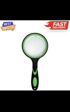 10X Shatterproof Magnifying Glass 10X Large Handheld Magnifying Glass for Senior