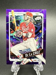 2024 Topps Chrome Cosmic Elly De La Cruz RC Purple Nebula Refractor /150 Rookie