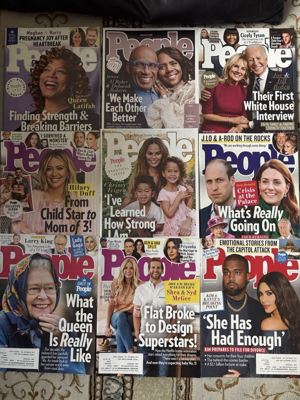 Lot Of 21 People Magazines 2021 Editions