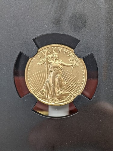 2022 1/10 Gold Eagle Ty2 NGC MS69 Jennie Morris Signature W/ Display Box - Picture 6 of 7