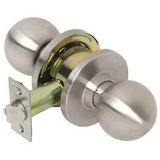 Hillman Fasteners 211000 Stainless Steel Cylindrical Passage Ball Knob Lock