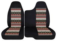 Truck car seat covers Aztec boho fits Chevy Colorado 2004-2012 60-40 bench seat