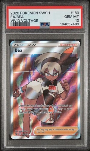 2020 Pokémon Swsh Bea 180/185 Vivid Voltage PSA 10