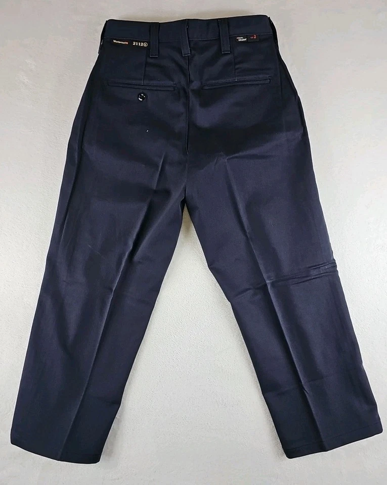Pantalones Workrite FR 38 X 24 CAT 2 NFPA 2112 Westex Ultrasoft 12.4 ATPV Azul Marino Foto 2 de 4