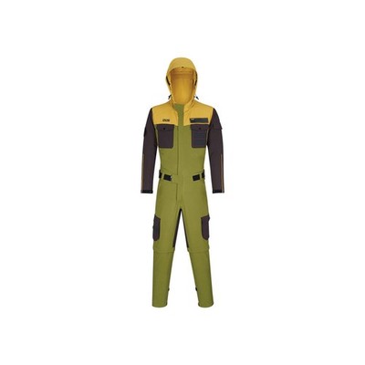 IXS Fahrrad Regenanzug Bekleidung Carve Digger Suit Olive Coffee Acacia XL