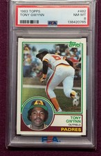 1983 Topps - Tony Gwynn #482 - PSA 8 -San Diego Padres (RC) rookie card. rookie card picture