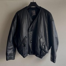 USED BRUSH TAG ISSEY MIYAKE LEATHER JACKET ARCHIVE GOOD