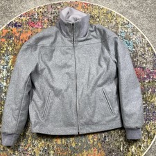Lacoste Reversable Jacket Mens Large Gray Woo...