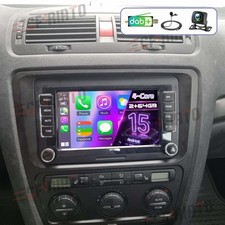 Für VW Golf 5 6 Plus Touran Caddy Jetta Autoradio Android 15 Apple Carplay +DAB