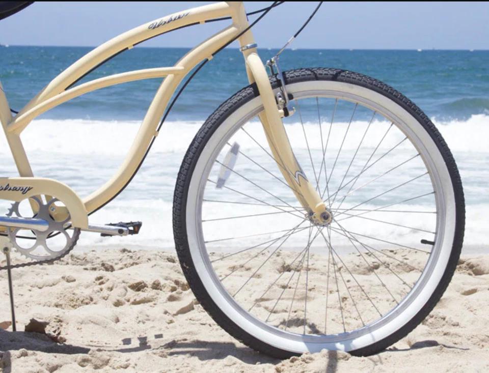 Bicicleta de playa Firmstrong Urban Lady 7 velocidades para mujer 26 pulgadas - vainilla Foto 3 de 4
