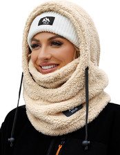 Balaclava Fleece Ski Mask for Men Women Winter Face Masks Windproof Hooded Scarf