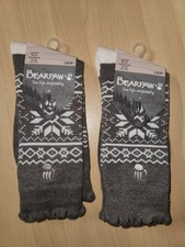 2 Packs Women s Bearpaw Super Soft Crew Snowflake Socks Shoe Sz 5-12 NEW W/ Tags