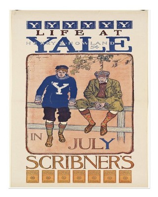Vintage Scribner's Magazine Poster Wandkunst - Yale University