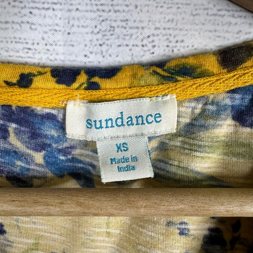 Sundance Womens size XS Florine Blossom Floral Short Sleeve V-Neck Tee T Shirt - Picture 7 of 8