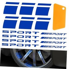 14 PCS Car Wheel Rim Decal Stripes, Reflective Auto Tire Rim Stickers Blue
