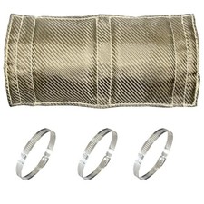 Titanium Pipe Heat Shield 6" x 12'' Exhaust Heat Shield Motorcycle Heat Guard