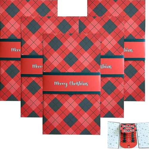 Handmade Waterfall Christmas Gift Card Booklet, Birthday Gift Card Holder Book - Picture 13 of 27