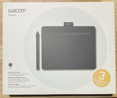 Wacom Intuos Graphics Drawing Tablet, Small 7.9''x 6.3'', Black, CTL4100, New