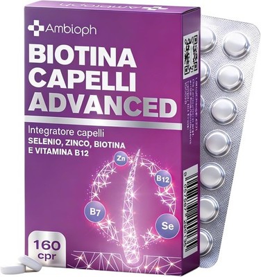 Biotin Haarergänzungsmittel mit Zink, Selen und Vitamin B12 160cpr