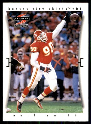 1997 Score Neil Smith Kansas City Chiefs #65