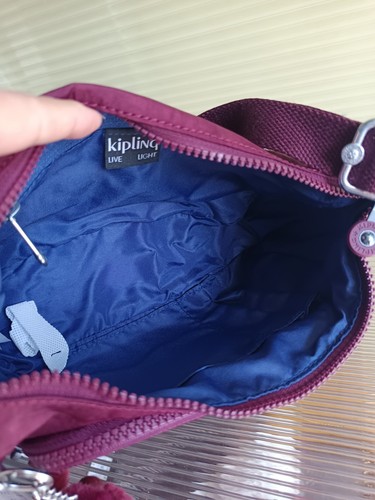 Kipling Gabbette S Shoulder Bag Small Louge Wine Nuova Collezione - Bild 9 von 16