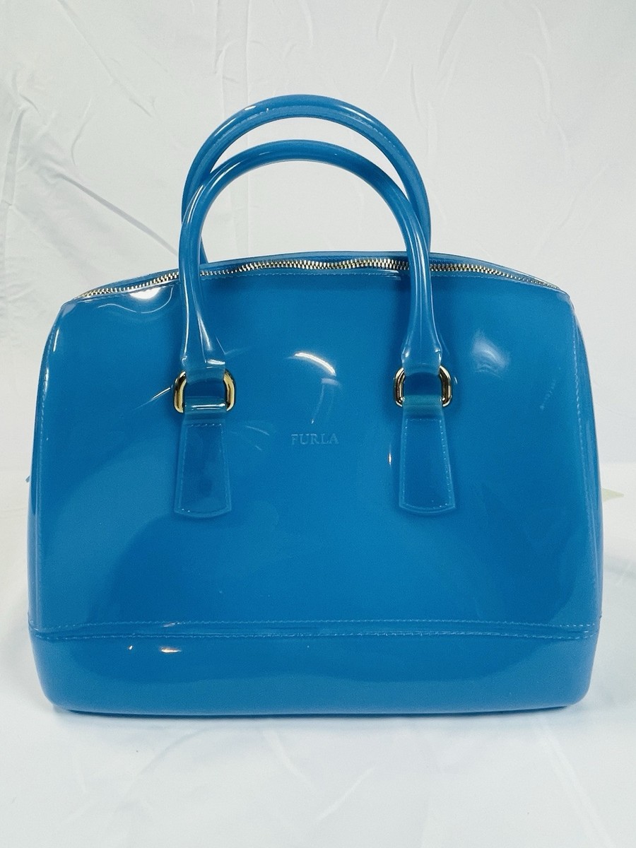 FURLA CANDY BAG large Blue with a Dust Bag | eBay