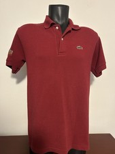 Chemise Lacoste Polo Shirt Red Men's Size XL Made in Australia Vintage Retro