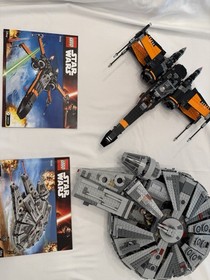 Rare LEGO Star Wars Lot | Falcon, Poe&rsquo;s X-Wing, Kylo Ren Shuttle, Transporter