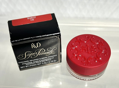 Kat Von D KVD Pomade Eyeliner, Shadow & Brow Pigment 120 ''Scarlet'' Full Size NIB