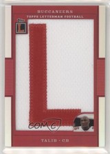 2008 Topps Letterman Letterman Patch Refractor 6/6 Aqib Talib #LP-AT Patch 0o0