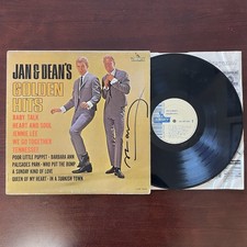 SIGNED Jan & Dean &ldquo;Golden Hits&rdquo; PROMO 12&rdquo; Vinyl Record Album LP Dean Torrence