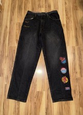 Platinum FUBU Harlem Globetrotters Big D Meadowlark Mens Jeans Baggy 32x33