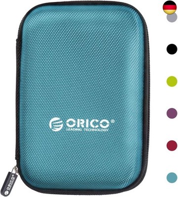 Festplattentasche 2,5 Zoll HDD SSD Case mit Innengröße 140x90x25mm zum Organisie