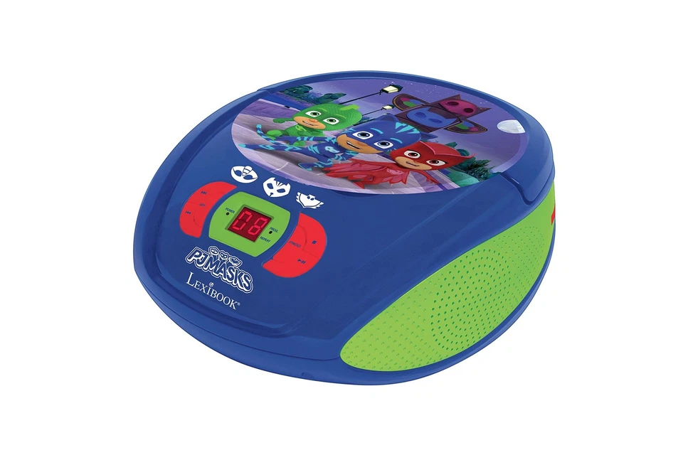 Lexibook, PJMasks, CD-Spieler, Aux-in-Buchse, AC- oder batteriebetrieben, Blau/G - Bild 2 von 4