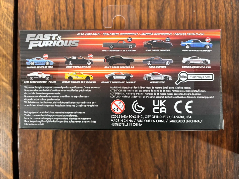 Jada Toys Fast & Furious 1:32 - Brian’s Nissan Skyline (Teal) Brian’s WRX STI 🔥 - Image 4 of 4