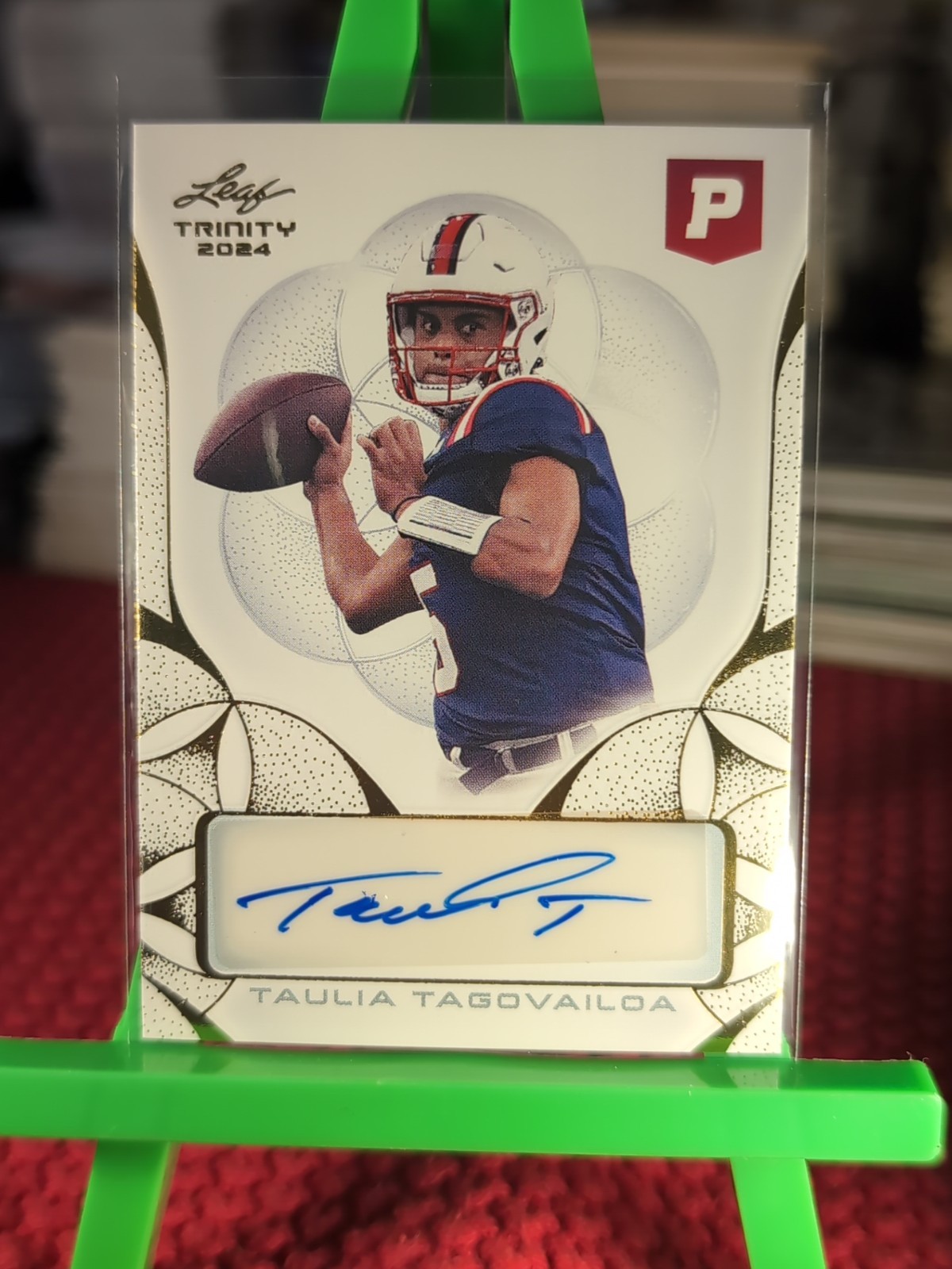 2024 Leaf Trinity Pristine Auction Autographs Taulia Tagovailoa #BA-TT1